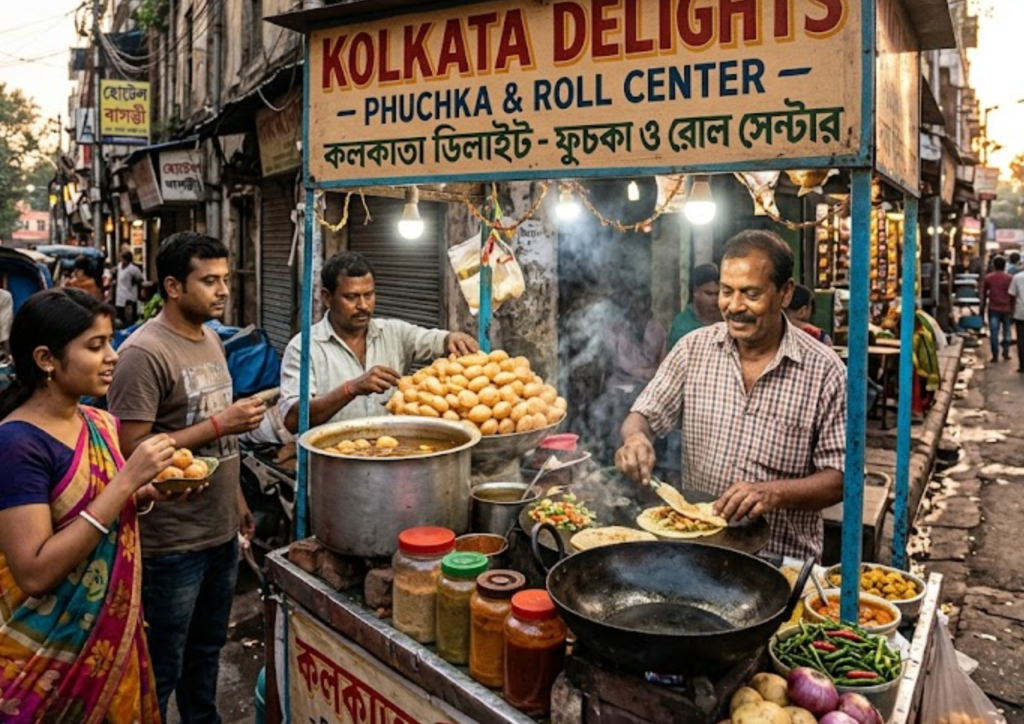 Food Stalls in Kolkata.
